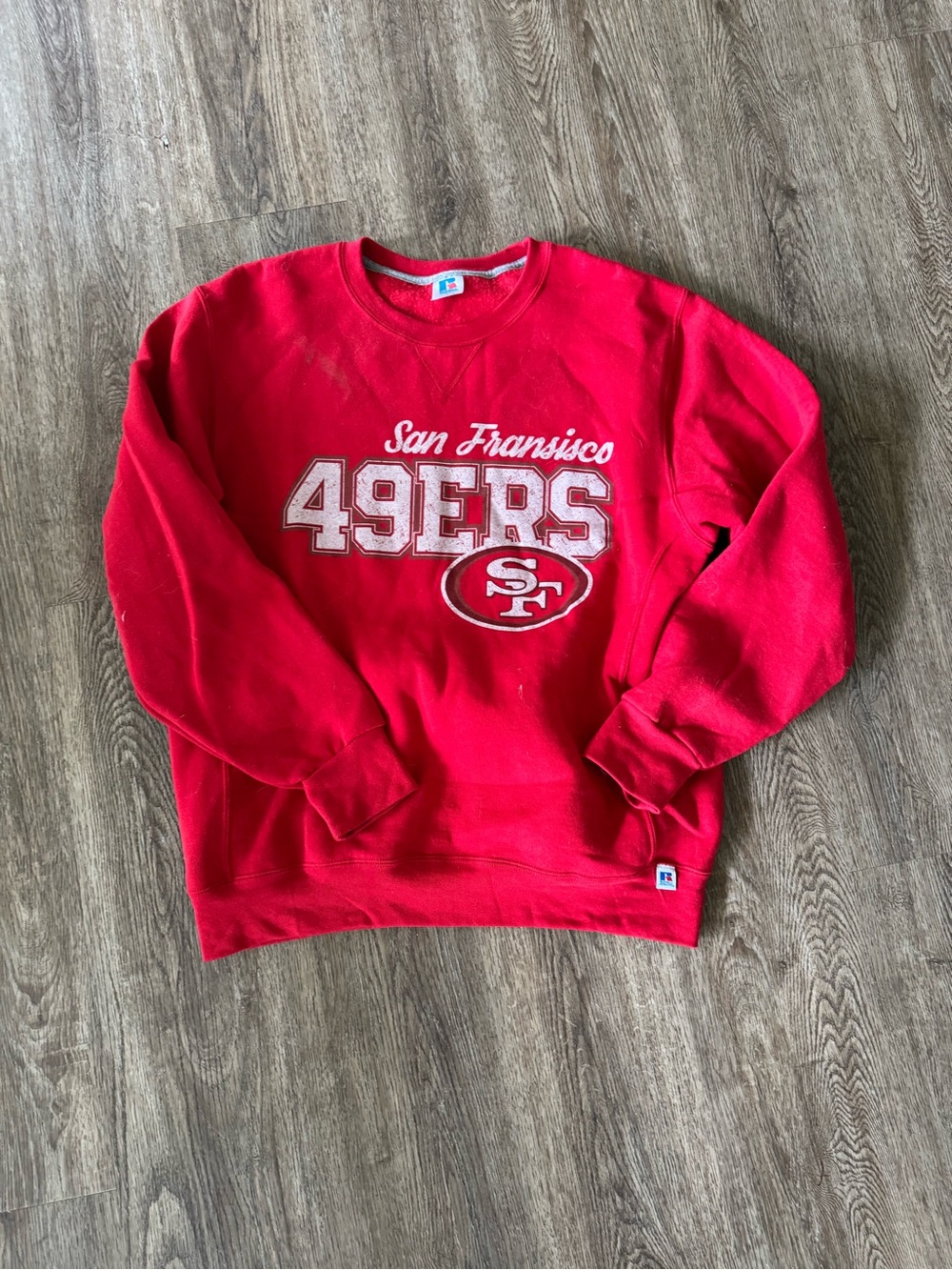 San Francisco 49ers Red Crewneck Sweatshirt